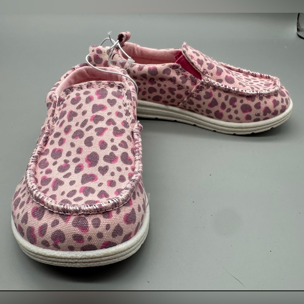 Pink Leopard Kids Slip-On Shoes